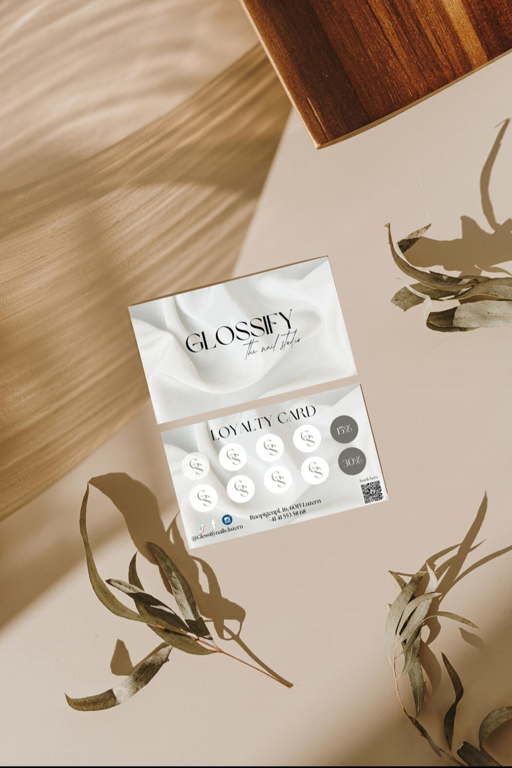 glossify studio loyalty card